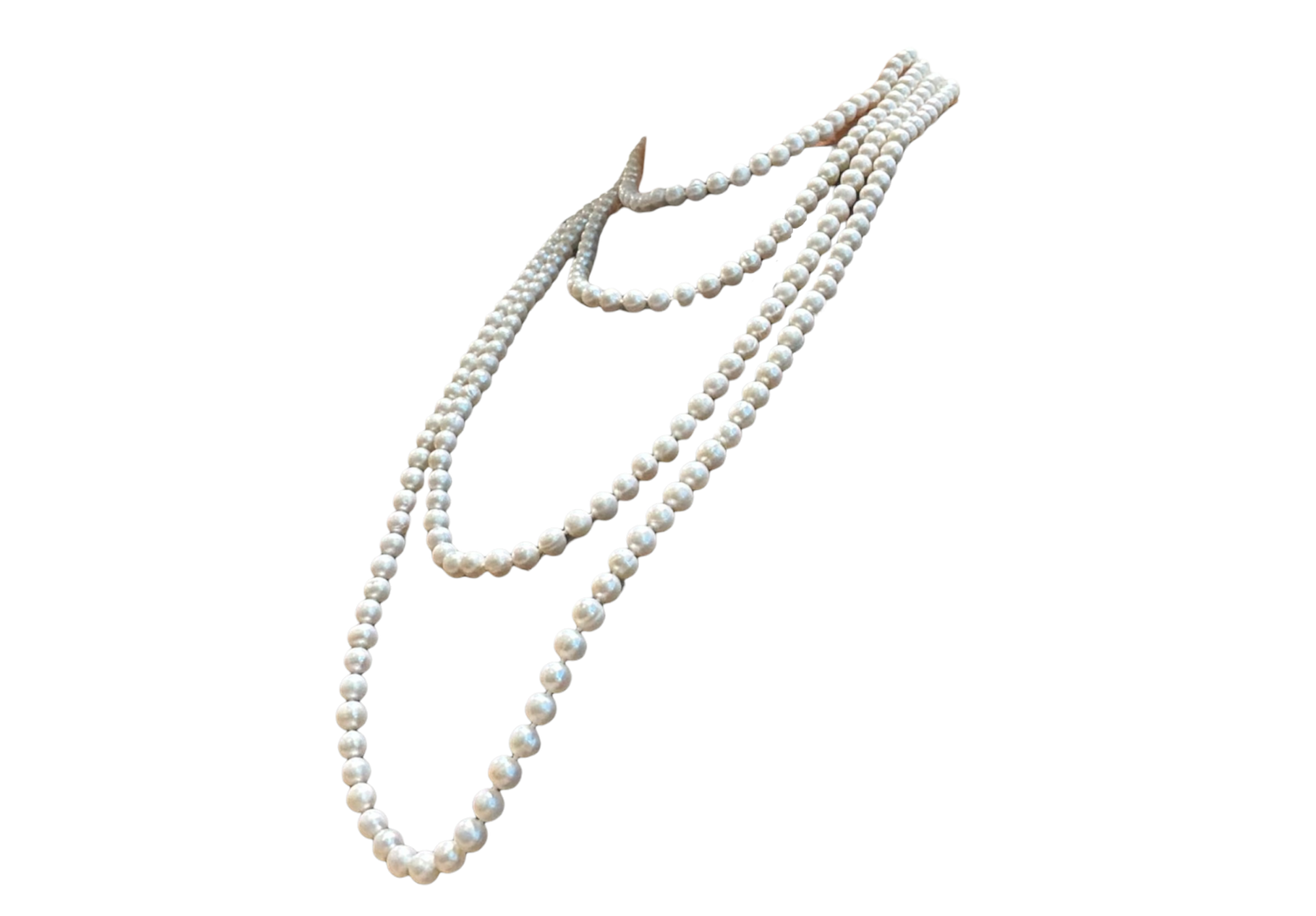 Elegant lang zoetwaterparel collier - Image 3